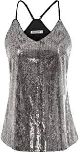 silver shiny tank top for girls - Google Search
