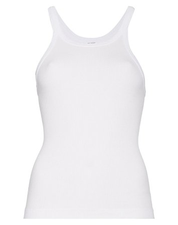 Ribbed Tank in Optic White | RE/DONE