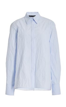 Allen Crinkled Cotton-Blend Gabardine Shirt By Proenza Schouler | Moda Operandi
