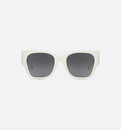 30Montaigne1 Ivory Rectangular Sunglasses - products | DIOR