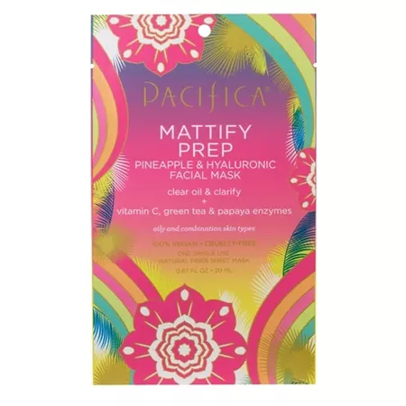 Pacifica Mattify Prep Pineapple And Hyaluronic Face Mask - 0.67 Fl Oz : Target