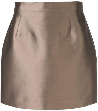 Victoria Hayes zipped mini skirt