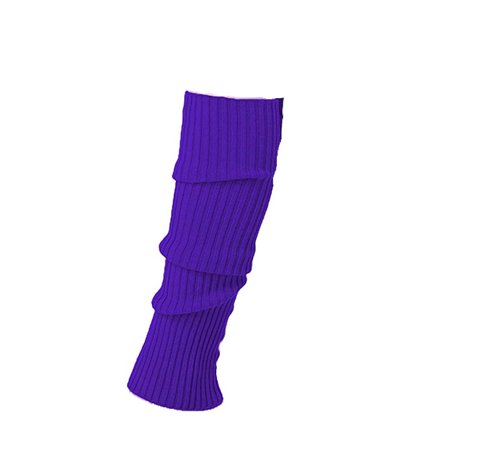 purple leg warmers