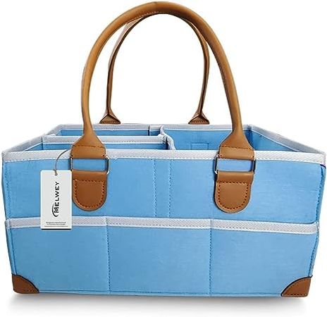 Amazon.com: MELWEY Diaper Caddy - Newborn Essentials Must Haves,Baby Registry Basket,Nursery Changing Table and Car Storage Basket Organizer for Baby Boys Girls Shower Gift (Blue) : Baby