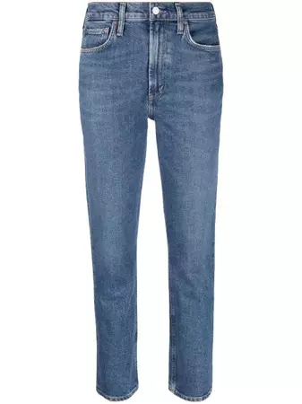 AGOLDE Calça Jeans Reta Cintura Alta - Farfetch