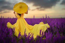 lavender and yellow outfit - Google Search