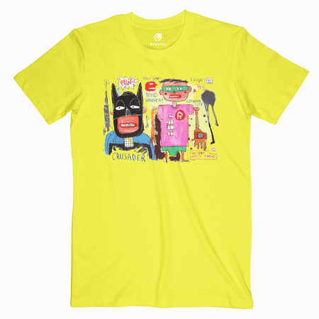 Google Image Result for https://eparizi.com/wp-content/uploads/2018/05/Jean-Michel-Basquiat-T-Shirt-Superheroes-Graphic-Tees-Yellow.png