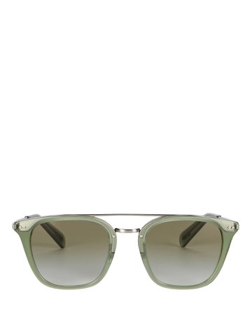 Oliver Peoples Frère Square Sunglasses | INTERMIX®