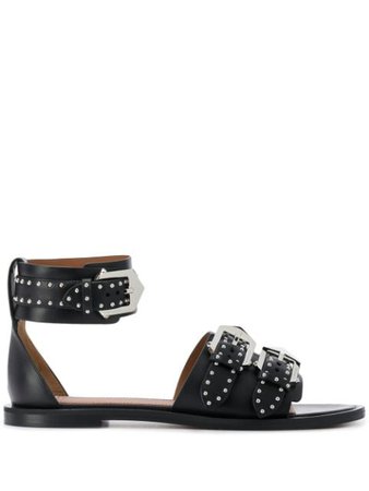 Givenchy Studded Buckled Flat Sandals - Farfetch