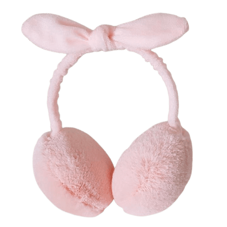 Pink Bunny Ears Earmuff
