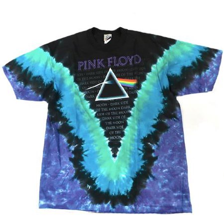 *clipped by @luci-her*  Vintage Pink Floyd T-shirt Dark Side of the Moon 2004 Rock Tie Dye – For All To Envy