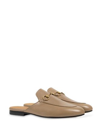 Gucci Women's Princetown Leather Slippers - Farfetch