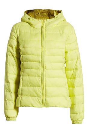 Only Tahoe Contrast Hooded Puffer Jacket