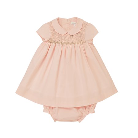 Smocked Dress with Bloomer - Pink