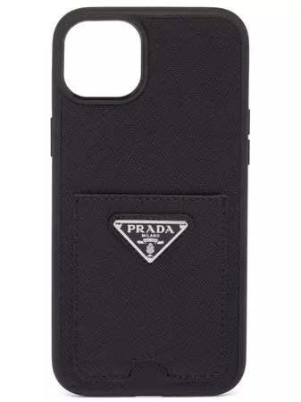 Prada Leather iPhone 14 Max Case - Farfetch