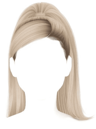 blonde hair ponytail