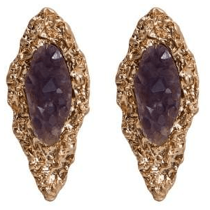 Stone metallic earrings for $26.00 available on URSTYLE.com