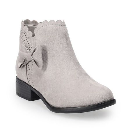 Gray Ankle Boots