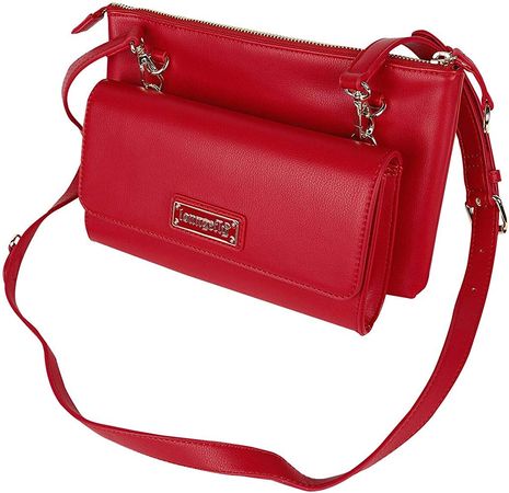 Loungefly Red Pin Trader Crossbody Bag: Handbags: Amazon.com