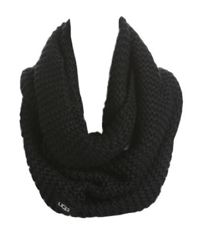 black knit scarf