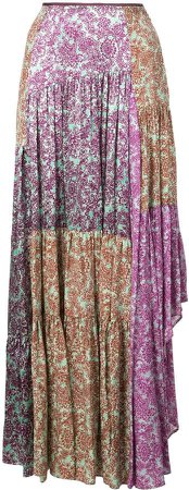 Scout floral patchwork skirt