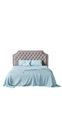 Pastel Blue Bed