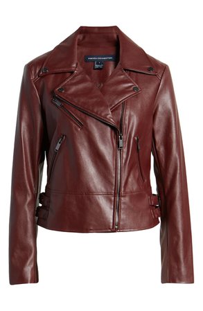 French Connection Quilted Faux Leather Moto Jacket | Nordstrom
