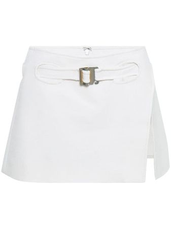 dion lee white skirt