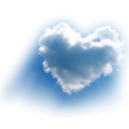 Blue Cloud Heart