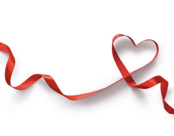 valentines heart ribbon