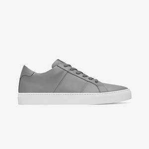 Greats - The Royale - Ash Grey Leather - Men's Shoe – GREATS