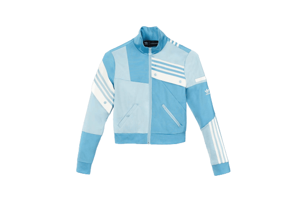 Adidas Originals x Danielle Cathari snap-embellished patchwork jersey track jacket