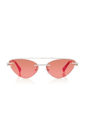 The Coupe Metal Cat-Eye Sunglasses by Adam Selman X Le Specs | Moda Operandi