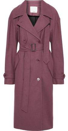 Brushed-twill Trench Coat