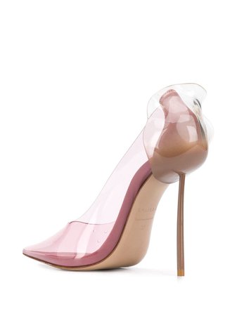 Pink Le Silla Petalo Transparent Pumps For Women | Farfetch.com