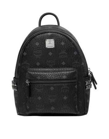MCM Stark Side Stud Mini Backpack - black