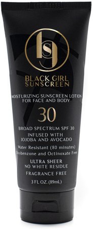 black girl sunscreen