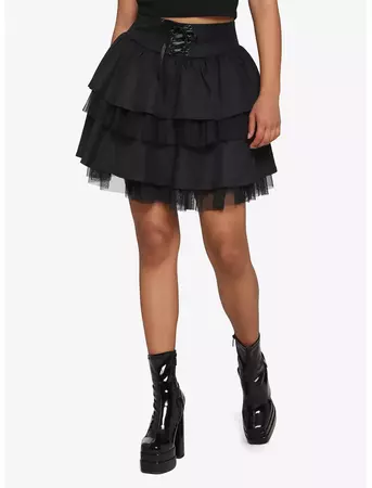Black Tiered Tutu Skirt | Hot Topic