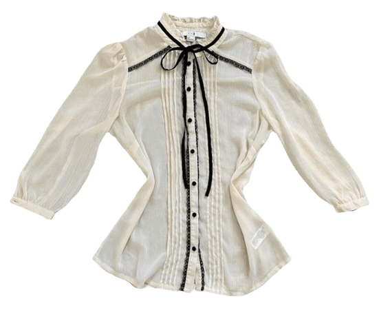 white lolita blouse