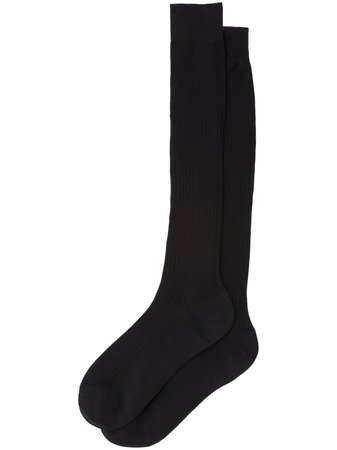Miu Miu Ribbed knee-length Socks - Farfetch