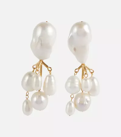 Jil Sander - Baroque pearl earrings | Mytheresa