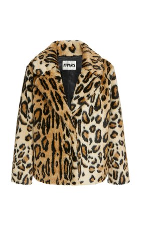 Gianna Leopard-Print Faux Fur Coat by Apparis | Moda Operandi