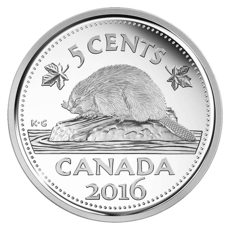 canadian 5 cent 2016