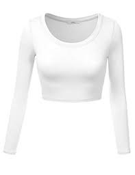 white long sleeve crop top - Google Search