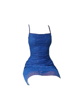 90s y2k blue dress