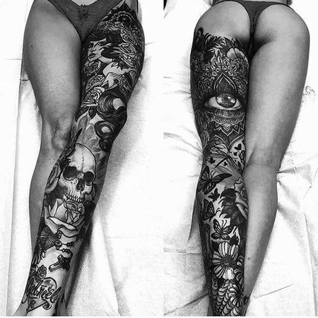 tattoos - leg sleeve