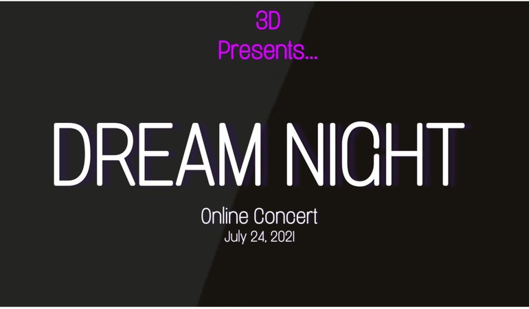@3d-official - DREAM NIGHT Online Concert Logo