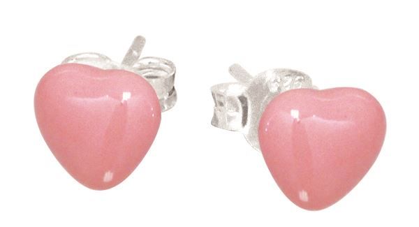 Pink Heart Studs - Knights The Jewellers Online Jewellery Store