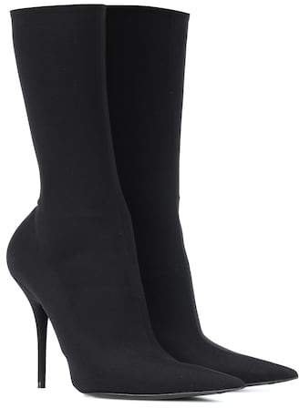 Knife stretch-jersey ankle boots