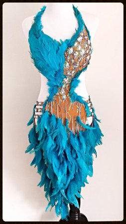 Peacock — Dazzle Dance Dress Rentals - Ballroom Dress Rentals - Latin, Rhythm, Smooth and Standard Ballroom Dresses
